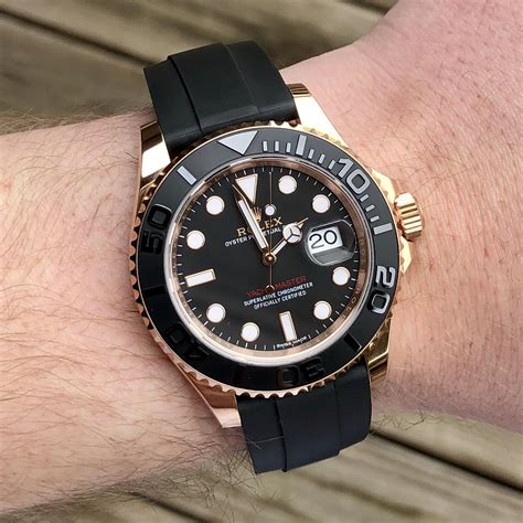 rolex yacht master oysterflex rose gold|Rolex rose gold yachtmaster 40mm.